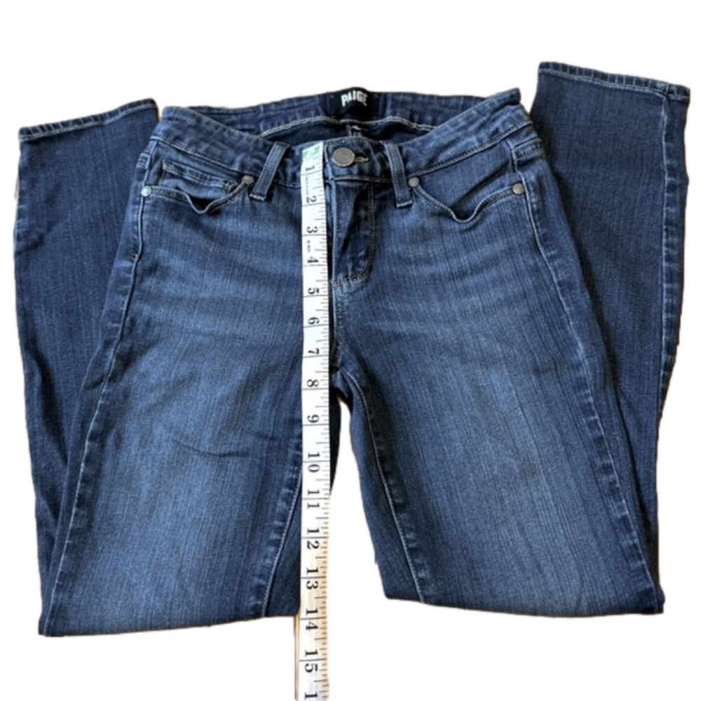 Women’s Paige Verdugo Ankle Blue Jeans Size 25 Low Rise